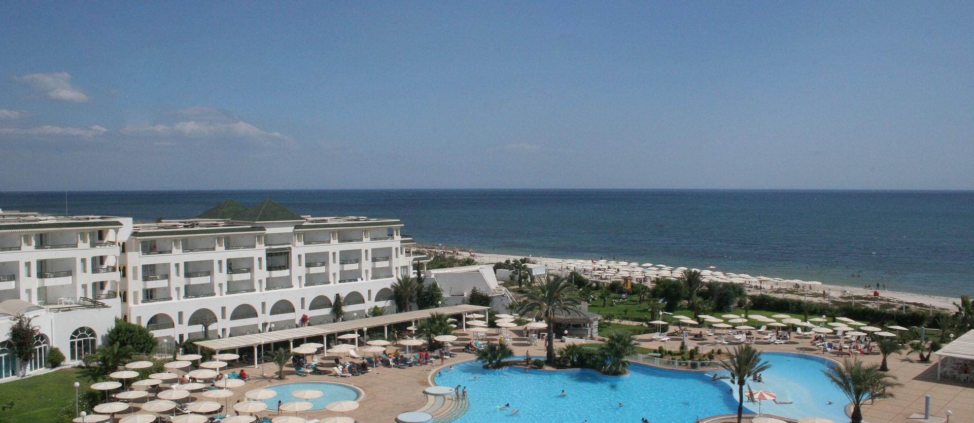 Palm Marina hotel pool and sea view - JetSun Holidays